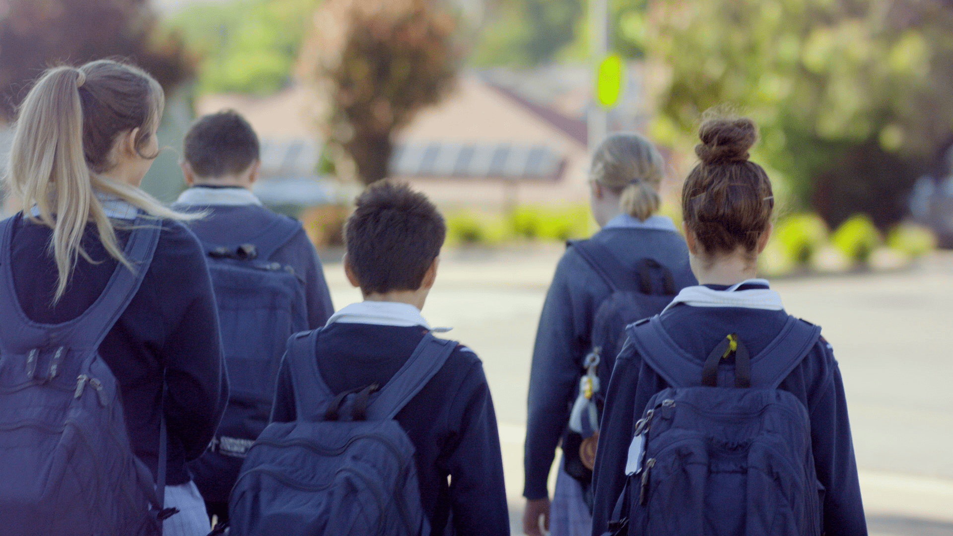 Aston Hills New School Children Walking